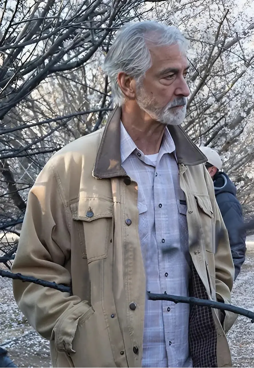David Strathairn The Devil Has a Name Cotton Brown Jacket David Strathairn The Devil Has a Name Cotton Brown Jacket - Image 3