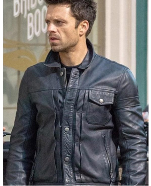 The Falcon and The Winter Soldier Bucky Barnes Blue Jacket
