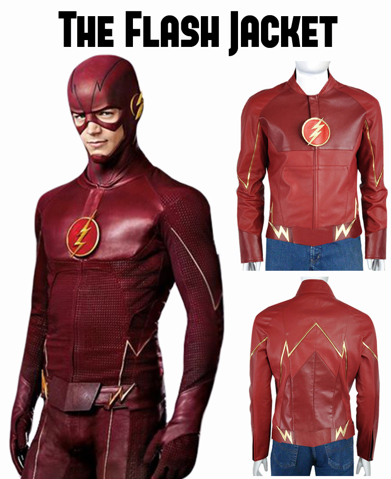 The Flash Leather Jacket The Flash Leather Jacket - Image 4