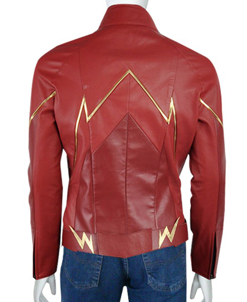 The Flash Leather Jacket The Flash Leather Jacket - Image 2