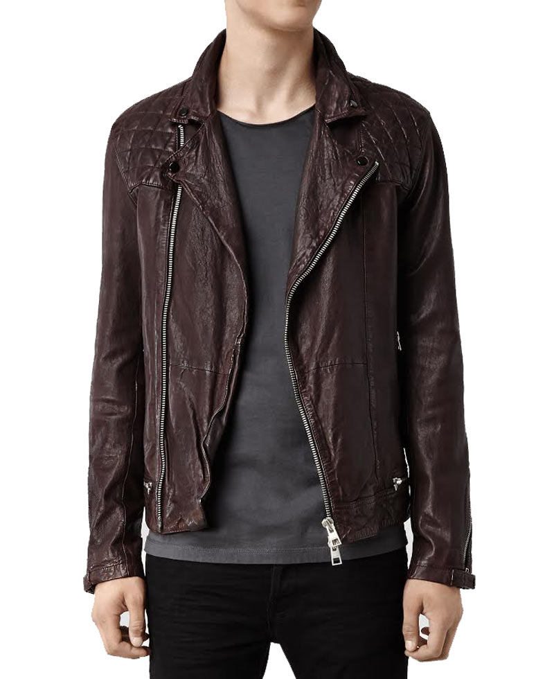 The Flash Reverb Brown Leather Jacket