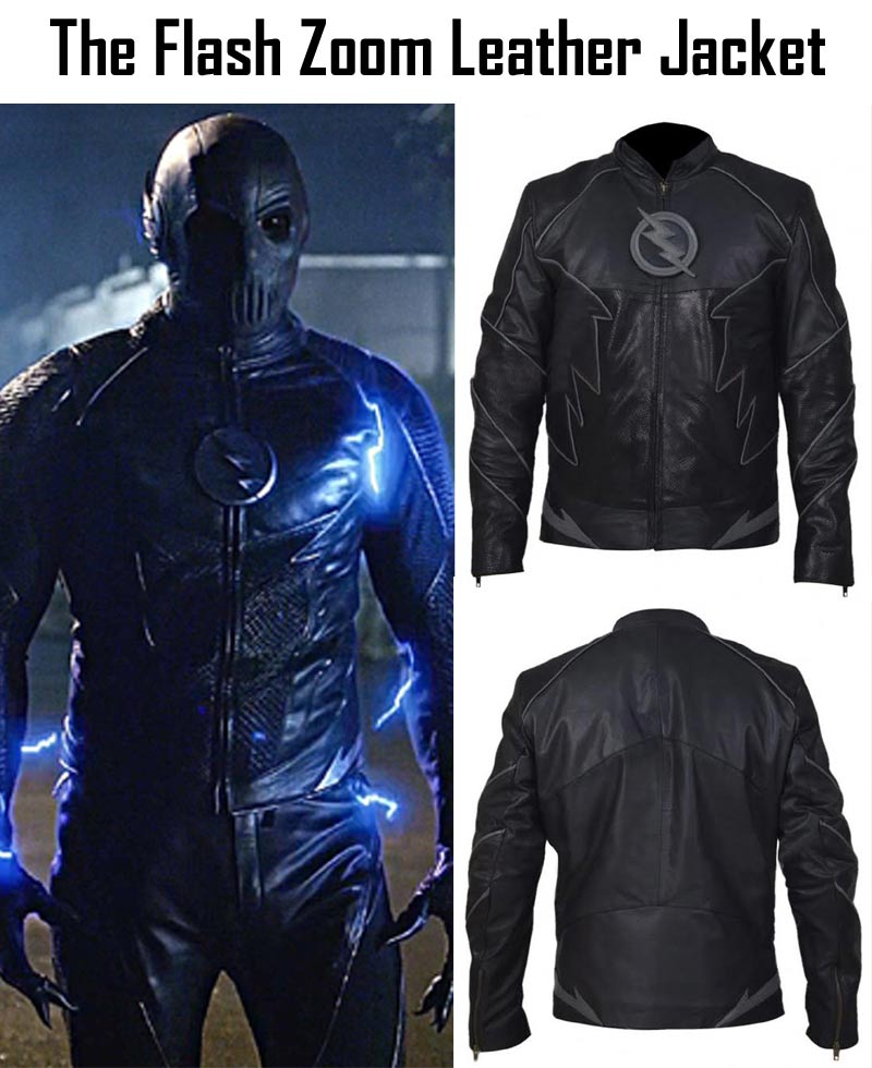 The Flash Zoom Leather Jacket the flash zoom jacket