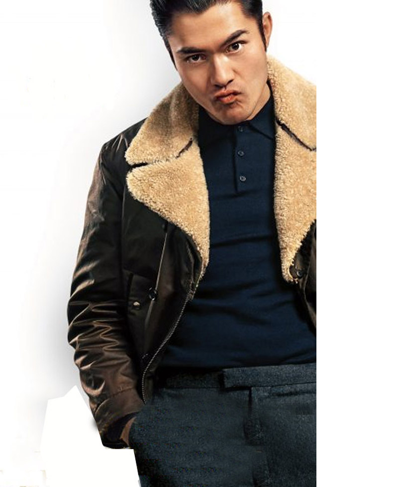 The Gentlemen Henry Golding Brown Jacket The Gentlemen Henry Golding Brown Jacket - Image 2