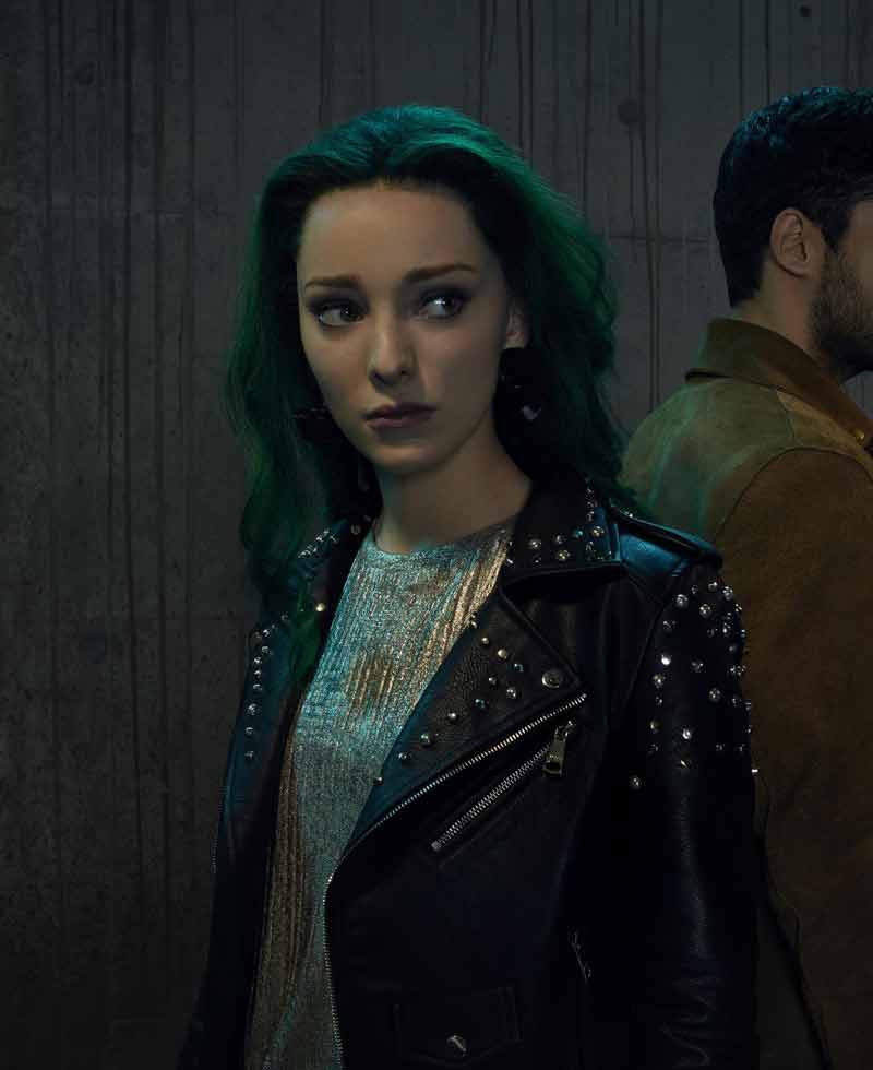 The Gifted S02 Emma Dumont Leather Jacket The Gifted S02 Emma Dumont Leather Jacket - Image 3