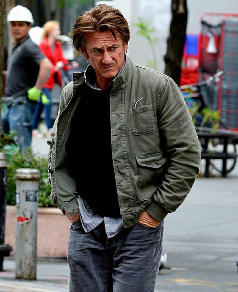 The Gunman Sean Penn Green Jacket The Gunman Sean Penn Green Jacket - Image 2