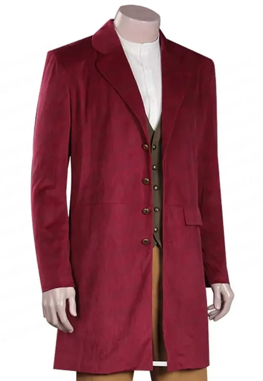 Martin Freeman The Hobbit Maroon Coat Martin Freeman The Hobbit Maroon Coat - Image 4