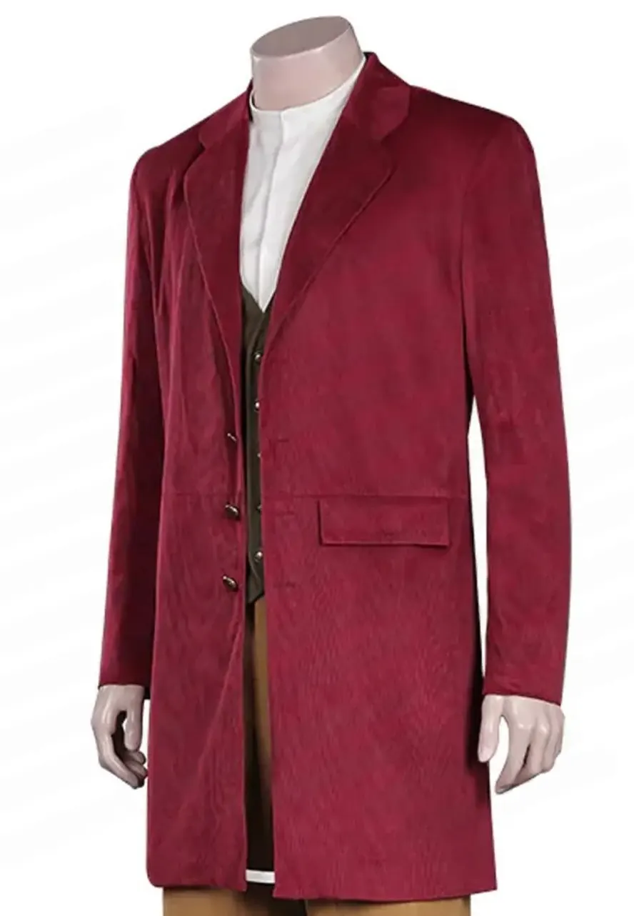 Martin Freeman The Hobbit Maroon Coat Martin Freeman The Hobbit Maroon Coat - Image 5