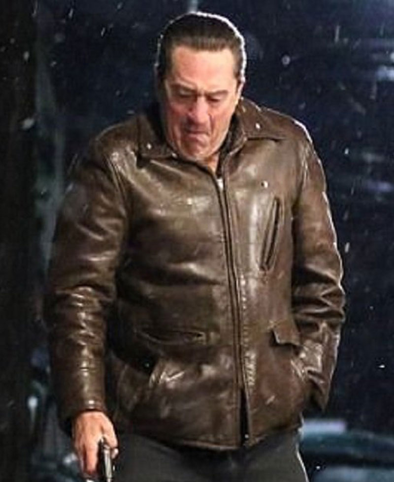 The Irishman Robert De Niro Brown Leather Jacket The Irishman Robert De Niro Brown Leather Jacket - Image 8