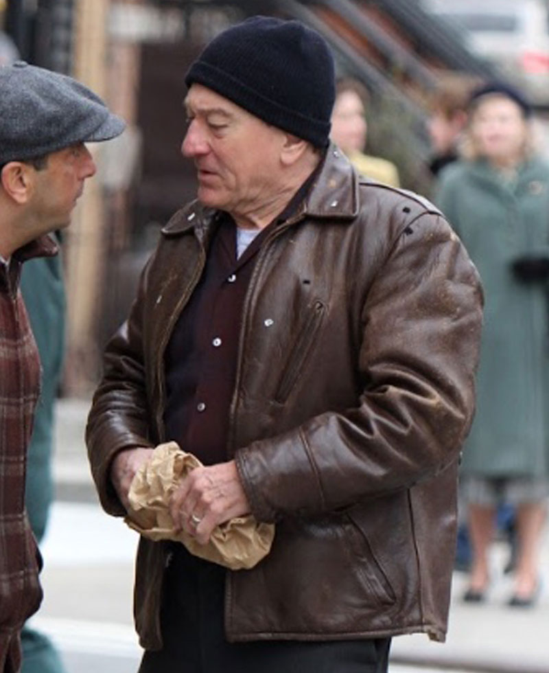 The Irishman Robert De Niro Brown Leather Jacket The Irishman Robert De Niro Brown Leather Jacket - Image 3
