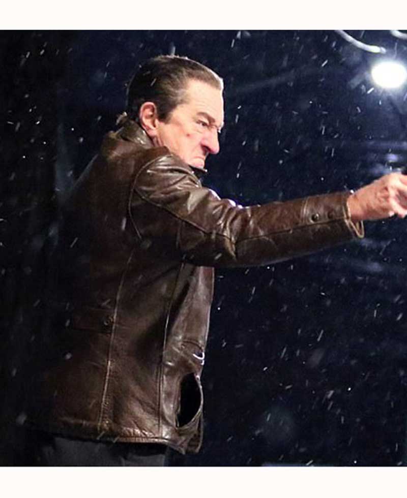 The Irishman Robert De Niro Brown Leather Jacket The Irishman Robert De Niro Brown Leather Jacket - Image 5