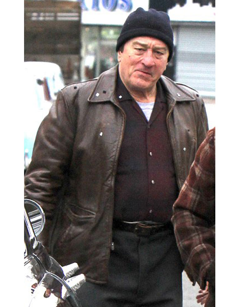 The Irishman Robert De Niro Brown Leather Jacket The Irishman Robert De Niro Brown Leather Jacket - Image 2
