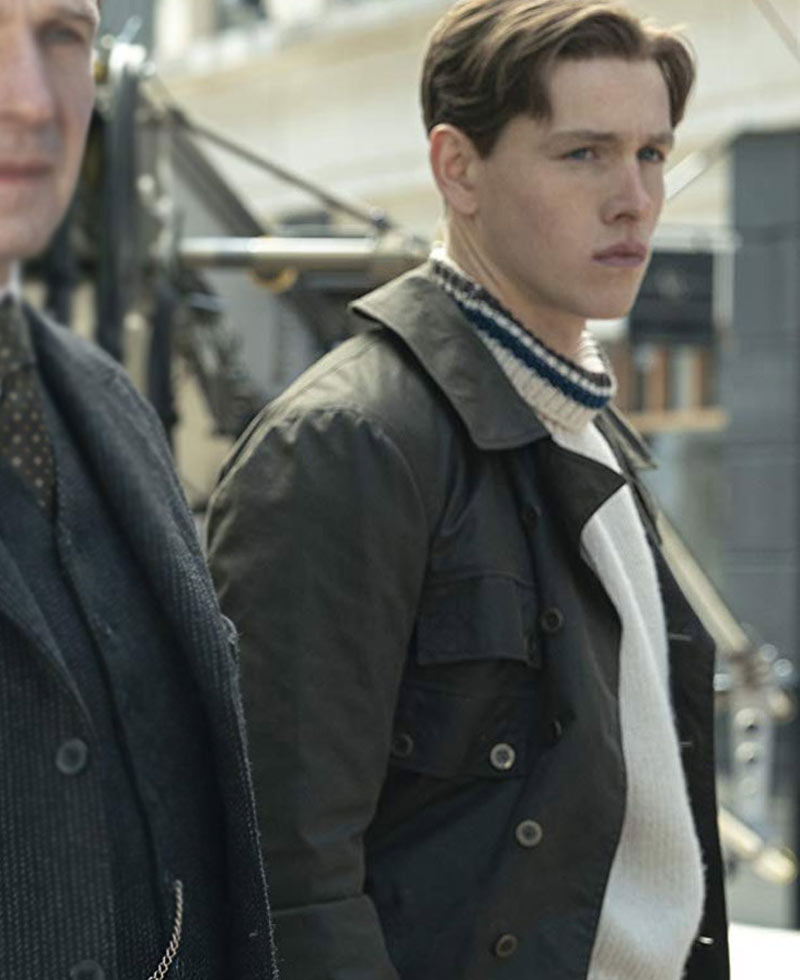 The King's Man Harris Dickinson Black Cotton Jacket The King's Man Harris Dickinson Black Cotton Jacket - Image 2