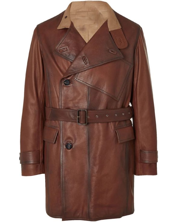 The King's Man Ralph Fiennes Leather Coat