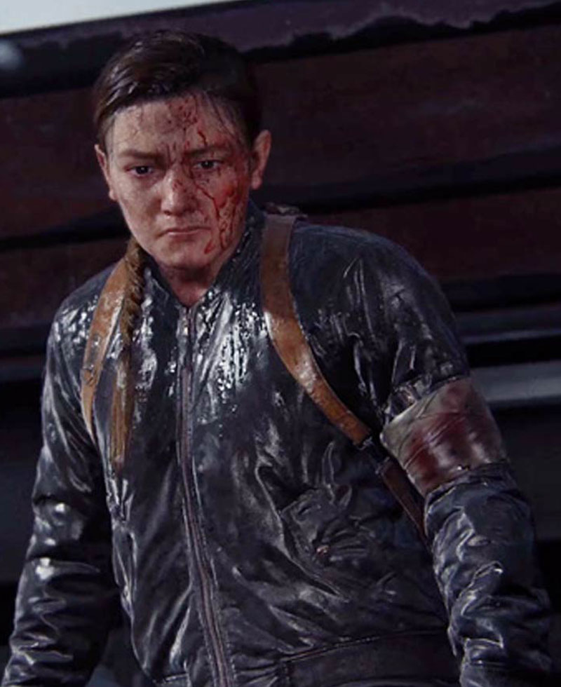 The Last of Us Part 2 Abby Bomber Jacket The Last of Us Part 2 Abby Bomber Jacket - Image 2