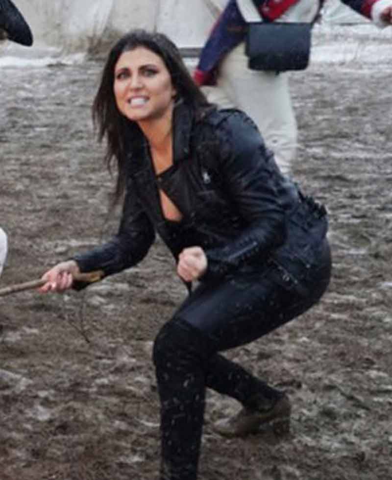 Cassandra Scerbo The Last Sharknado Leather Jacket Cassandra Scerbo The Last Sharknado Leather Jacket - Image 3