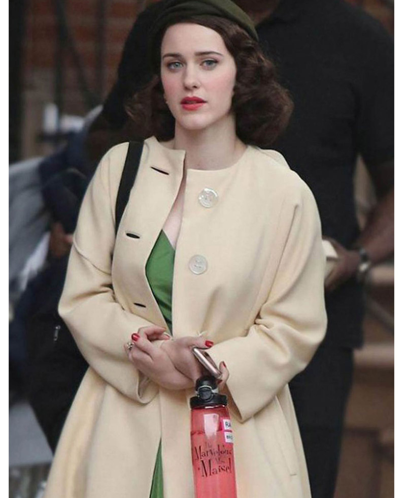 The Marvelous Mrs. Maisel Cream Wool Coat The Marvelous Mrs. Maisel Cream Wool Coat - Image 3