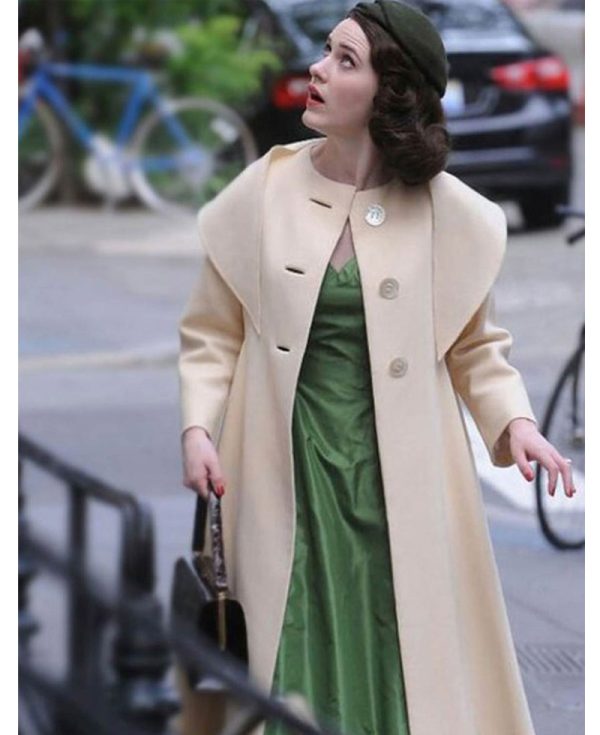 The Marvelous Mrs. Maisel Cream Wool Coat
