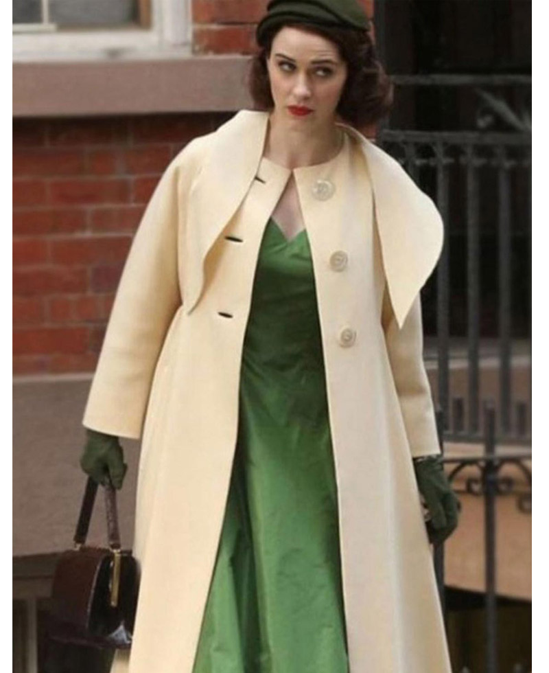 The Marvelous Mrs. Maisel Cream Wool Coat The Marvelous Mrs. Maisel Cream Wool Coat - Image 2