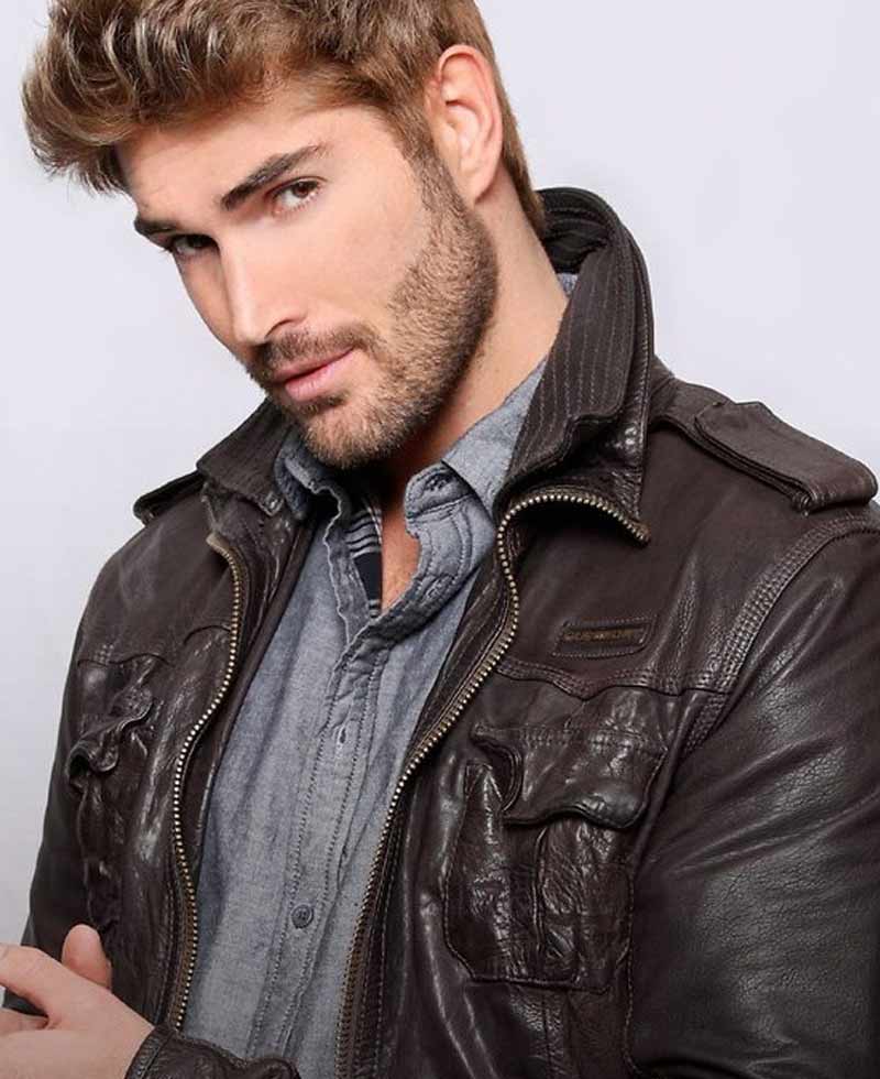 The Matchmaker's Playbook Brown Leather Jacket The Matchmaker's Playbook Brown Leather Jacket - Image 2