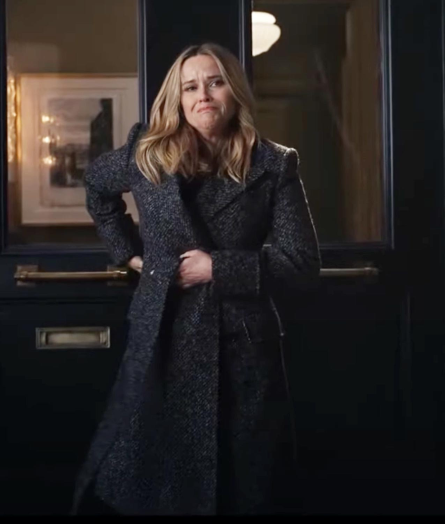 reese witherspoon tv series the morning show bradley jackson trench coat