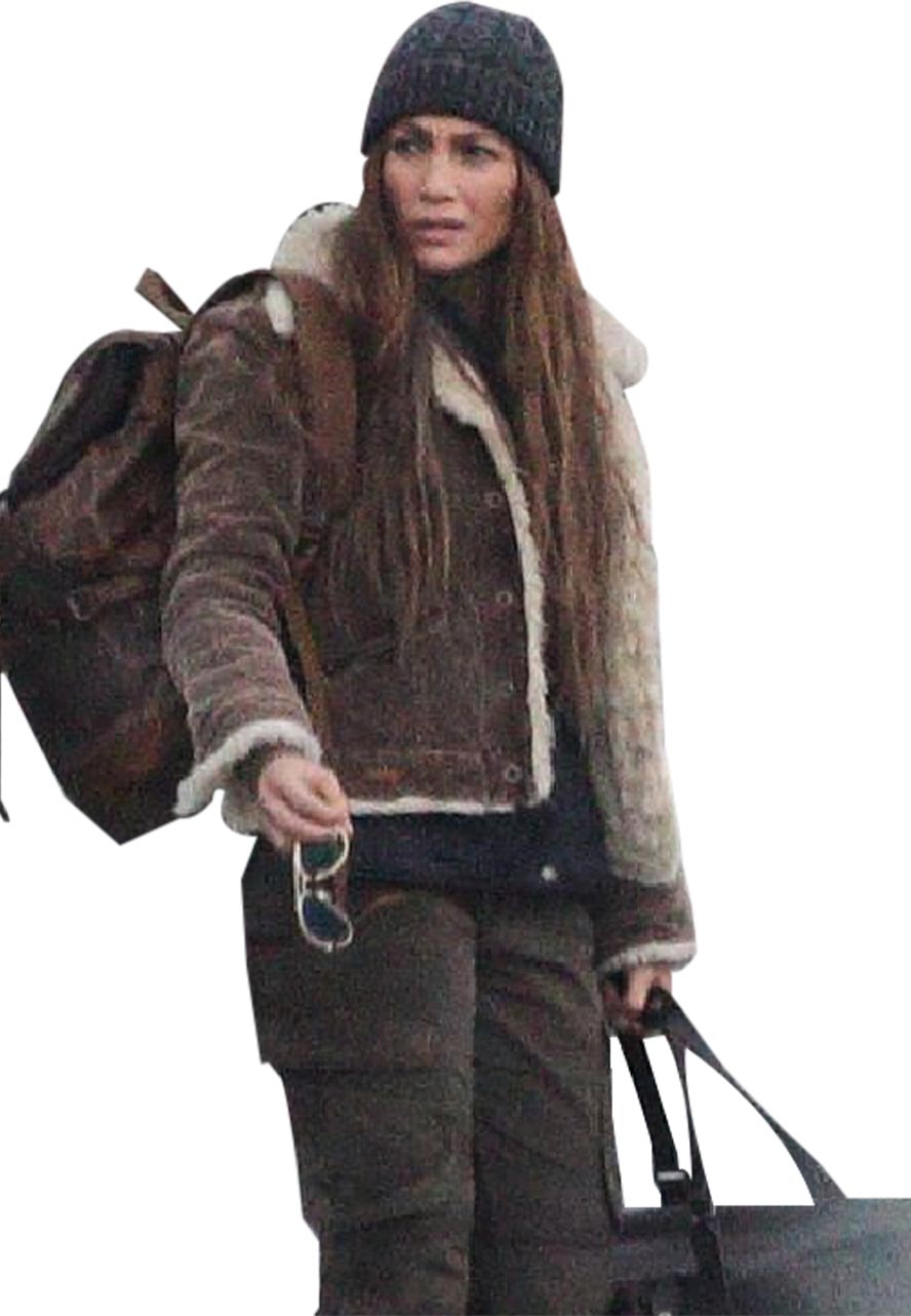 The Mother Jennifer Lopez Brown Jacket The Mother Jennifer Lopez Brown Jacket - Image 4