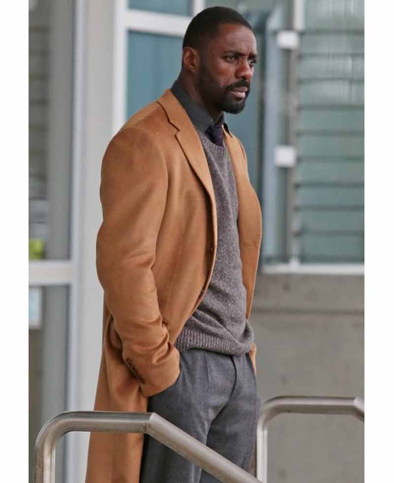 The Mountain Between Us Idris Elba Brown Coat