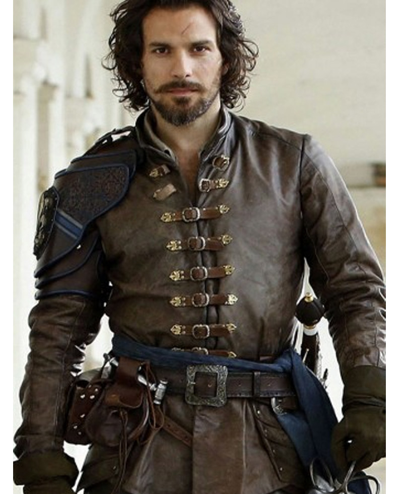 The Musketeer Santiago Cabrera Leather Jacket The Musketeer Santiago Cabrera Leather Jacket - Image 2