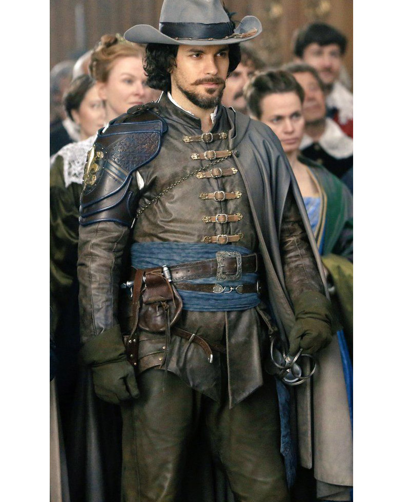 The Musketeer Santiago Cabrera Leather Jacket The Musketeer Santiago Cabrera Leather Jacket - Image 3
