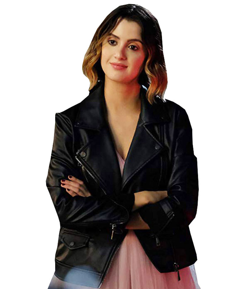 The Perfect Date Laura Marano Black Leather Jacket The Perfect Date Laura Marano Black Leather Jacket