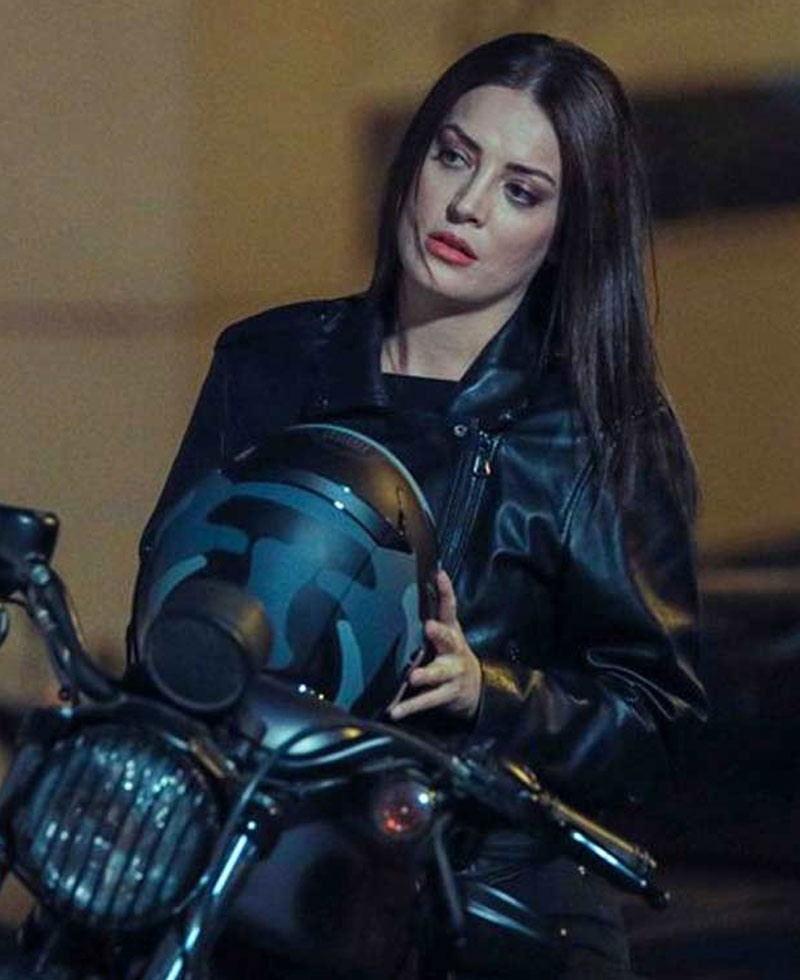Irem Sak The Pit Black Leather Jacket Irem Sak The Pit Black Leather Jacket - Image 2