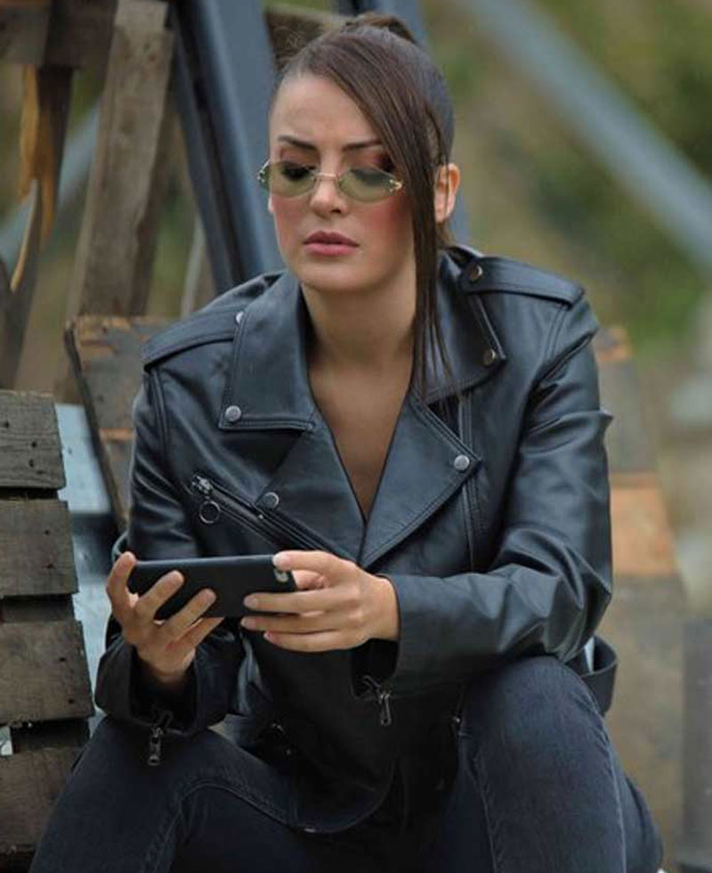 Irem Sak The Pit Black Leather Jacket Irem Sak The Pit Black Leather Jacket