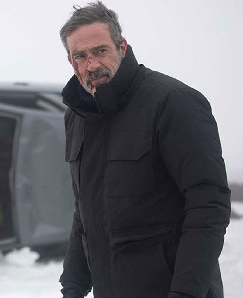 The Postcard Killings Jeffrey Dean Morgan Black Jacket The Postcard Killings Jeffrey Dean Morgan Black Jacket - Image 3