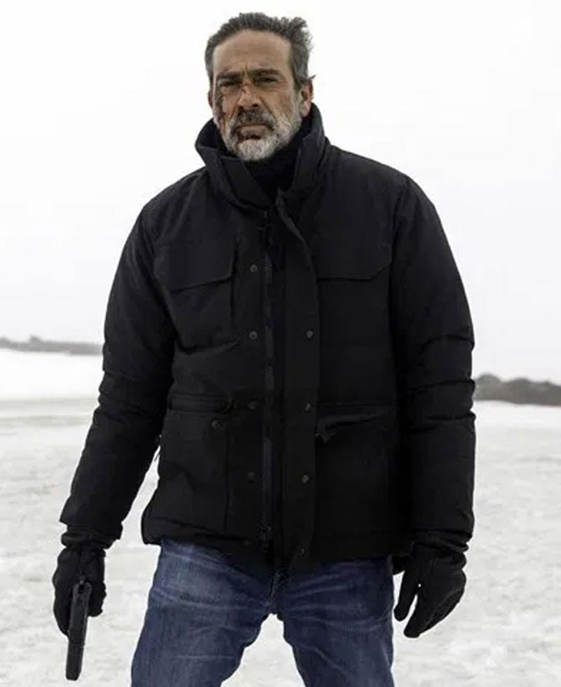 The Postcard Killings Jeffrey Dean Morgan Black Jacket The Postcard Killings Jeffrey Dean Morgan Black Jacket - Image 2