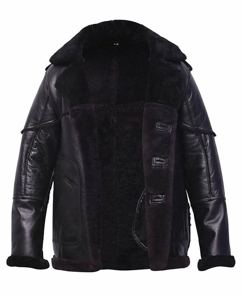 The Punisher Ben Barnes Black Leather Coat The Punisher Ben Barnes Black Leather Coat - Image 3