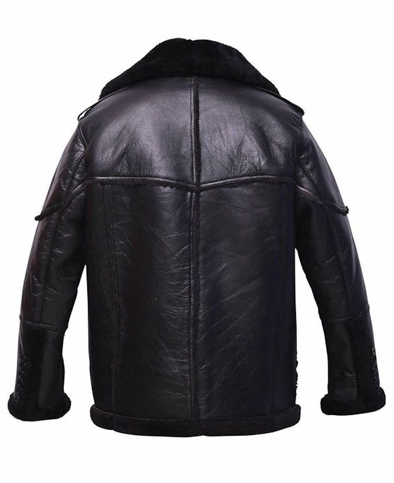 The Punisher Ben Barnes Black Leather Coat The Punisher Ben Barnes Black Leather Coat - Image 4