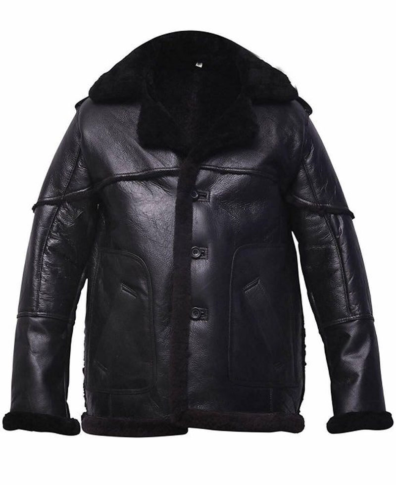 The Punisher Ben Barnes Black Leather Coat The Punisher Ben Barnes Black Leather Coat