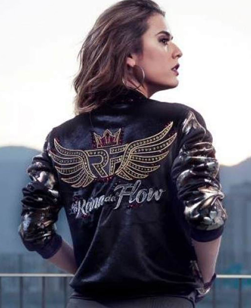 The Queen of Flow Yeimi Montoya Bomber Jacket The Queen of Flow Yeimi Montoya Bomber Jacket