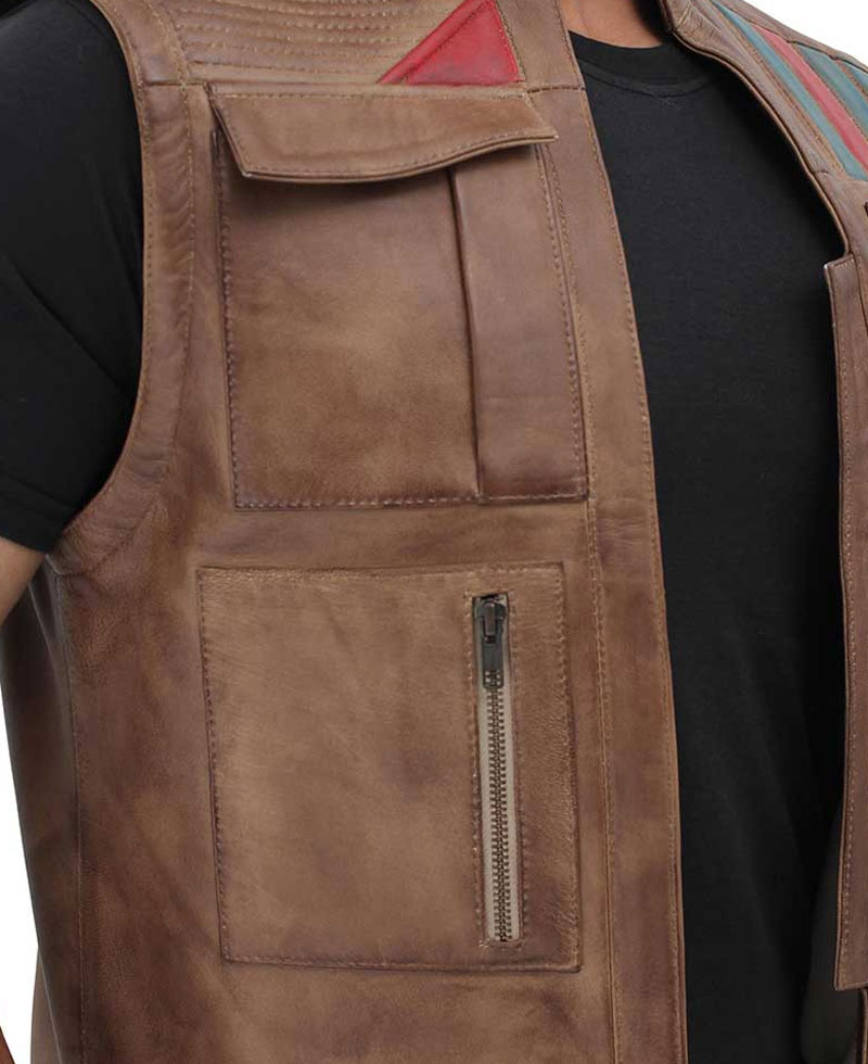 The Rise of Skywalker Finn Leather Vest The Rise of Skywalker Finn Leather Vest - Image 4