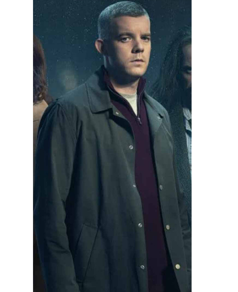 The Sister Russell Tovey Black Cotton Coat The Sister Russell Tovey Black Cotton Coat