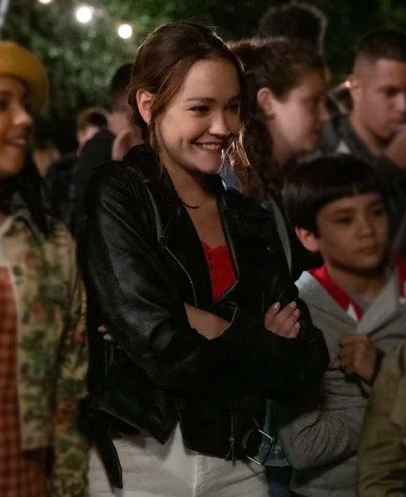 Sadie Stanley The Sleepover Leather Jacket Sadie Stanley The Sleepover Leather Jacket