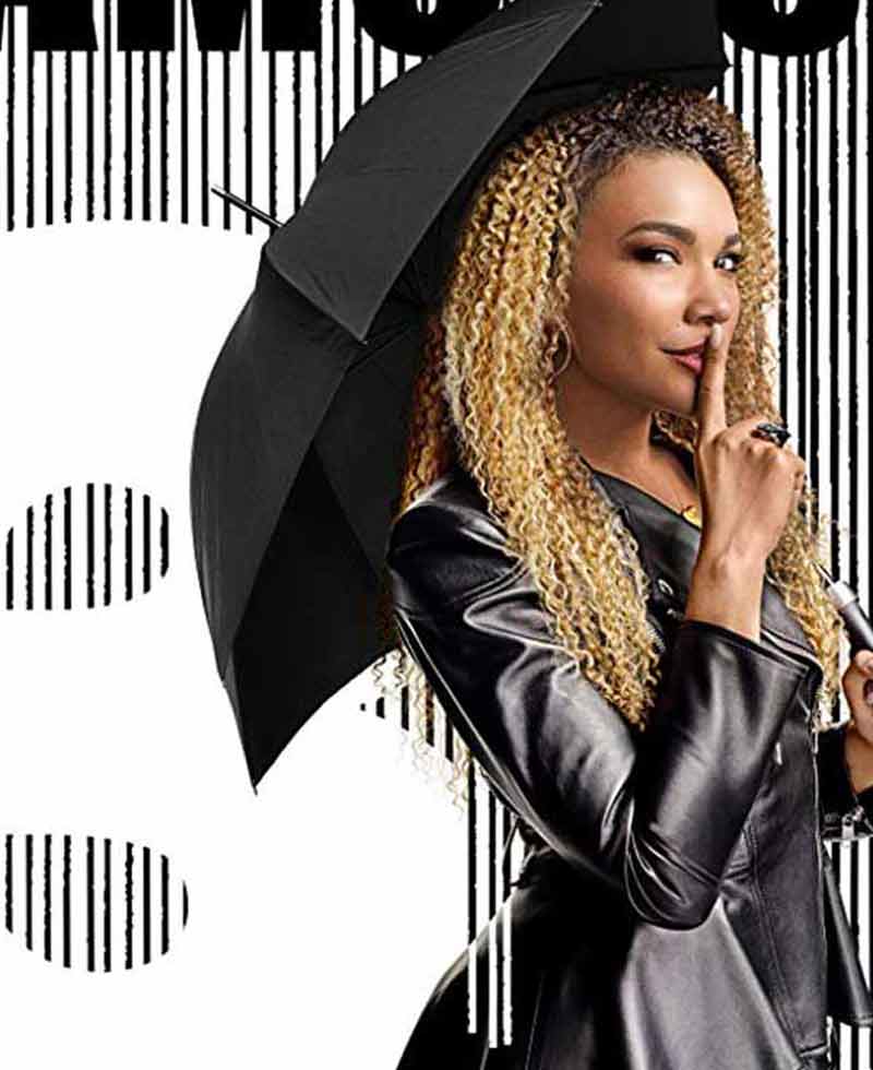 The Umbrella Academy Emmy Raver Lampman Black Leather Jacket The Umbrella Academy Emmy Raver Lampman Black Leather Jacket - Image 3