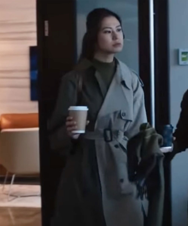 The Voyeurs Ari Grey Trench Coat