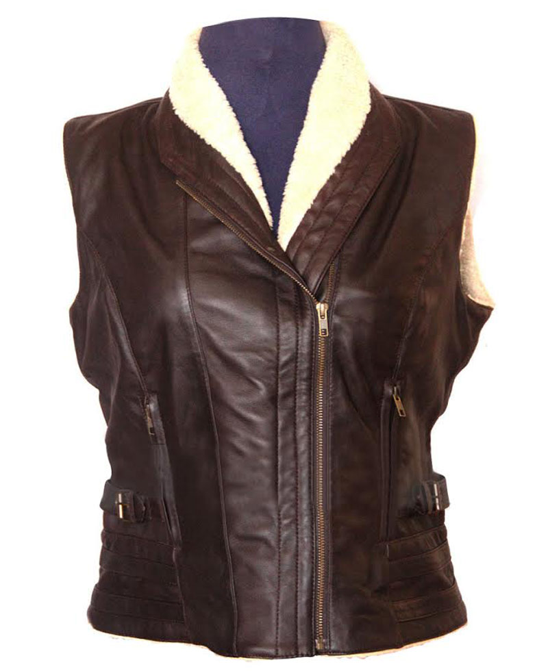 Andrea Harrison Walking Dead Laurie Holden Leather Vest
