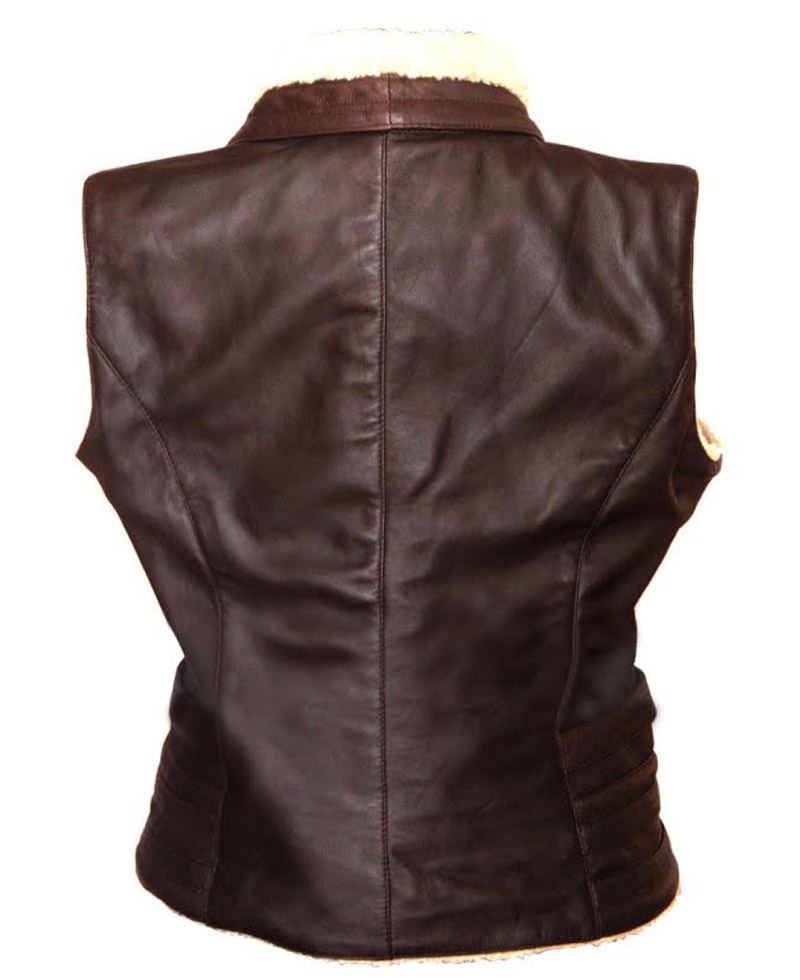 Andrea Harrison Walking Dead Laurie Holden Leather Vest Andrea Harrison Walking Dead Laurie Holden Leather Vest - Image 2