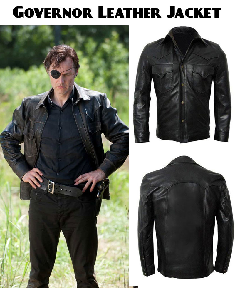 The Walking Dead Governor Leather Jacket The Walking Dead Governor Leather Jacket - Image 3