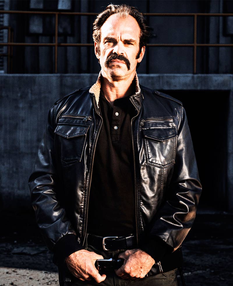 The Walking Dead Simon Bomber Leather Jacket The Walking Dead Simon Bomber Leather Jacket - Image 6