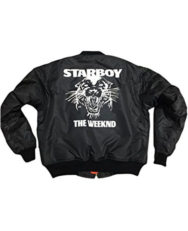 XO The Weeknd Starboy Panther Black Jacket