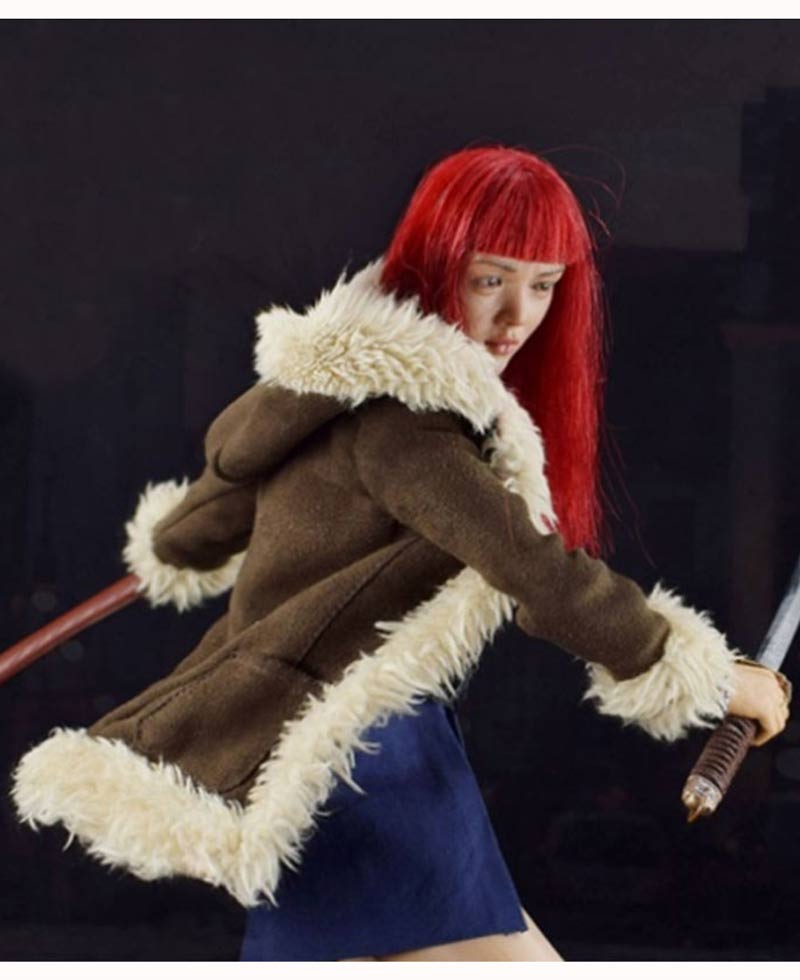 The Wolverine Rila Fukushima Brown Leather Coat The Wolverine Rila Fukushima Brown Leather Coat - Image 3