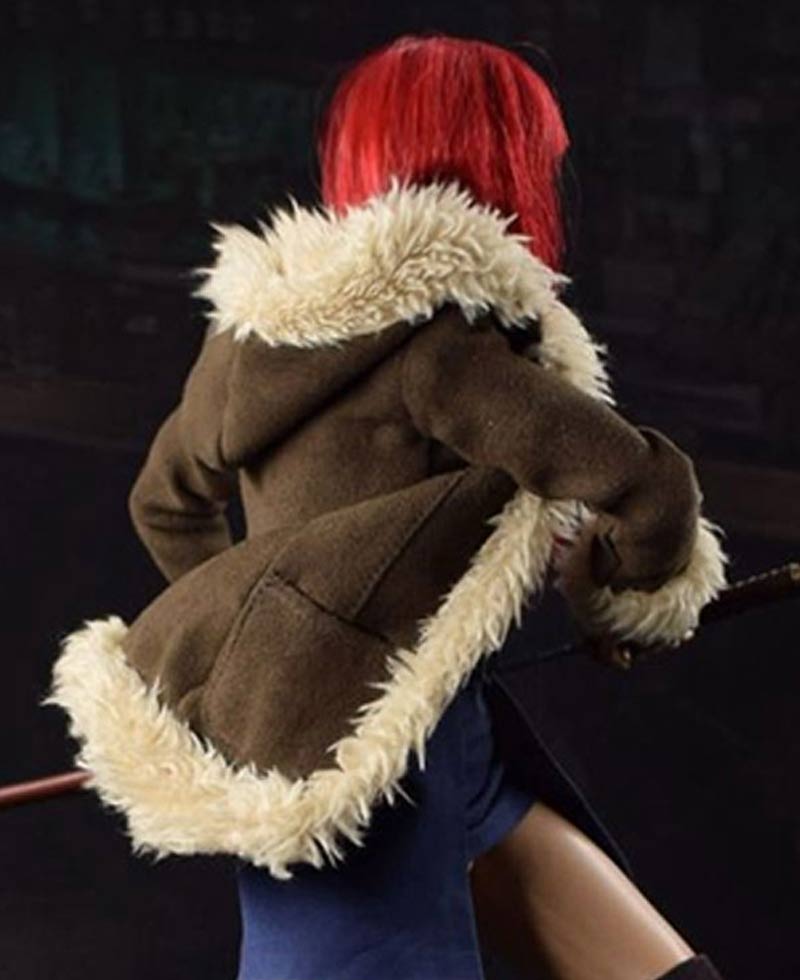 The Wolverine Rila Fukushima Brown Leather Coat The Wolverine Rila Fukushima Brown Leather Coat - Image 4