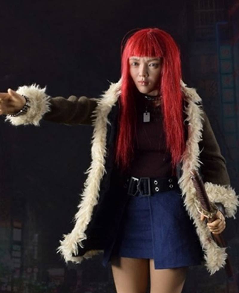 The Wolverine Rila Fukushima Brown Leather Coat The Wolverine Rila Fukushima Brown Leather Coat - Image 2